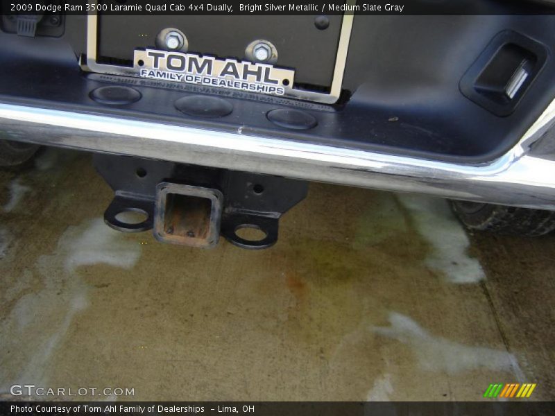 Bright Silver Metallic / Medium Slate Gray 2009 Dodge Ram 3500 Laramie Quad Cab 4x4 Dually