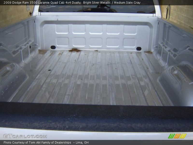 Bright Silver Metallic / Medium Slate Gray 2009 Dodge Ram 3500 Laramie Quad Cab 4x4 Dually