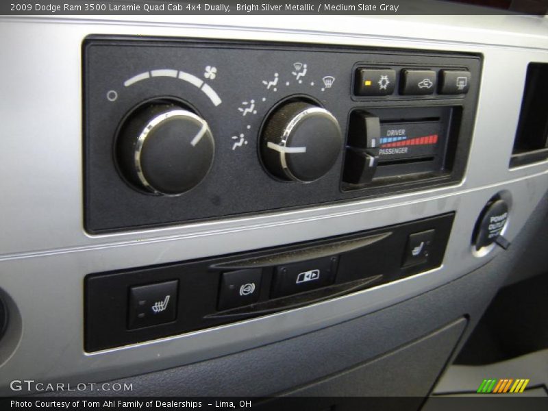 Bright Silver Metallic / Medium Slate Gray 2009 Dodge Ram 3500 Laramie Quad Cab 4x4 Dually