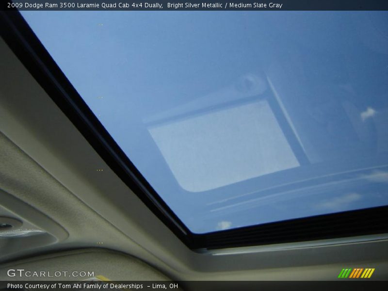 Bright Silver Metallic / Medium Slate Gray 2009 Dodge Ram 3500 Laramie Quad Cab 4x4 Dually