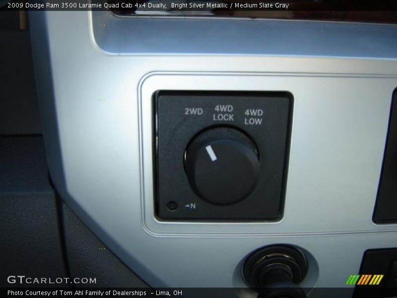 Bright Silver Metallic / Medium Slate Gray 2009 Dodge Ram 3500 Laramie Quad Cab 4x4 Dually