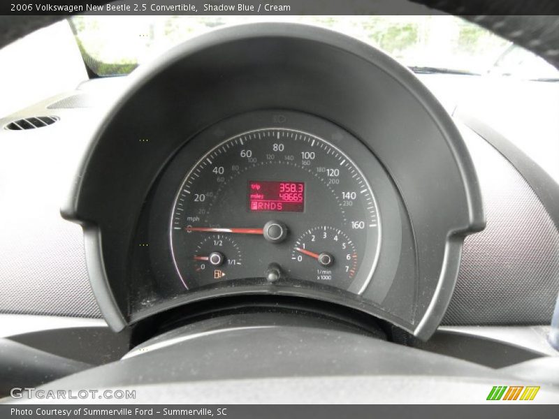 Shadow Blue / Cream 2006 Volkswagen New Beetle 2.5 Convertible