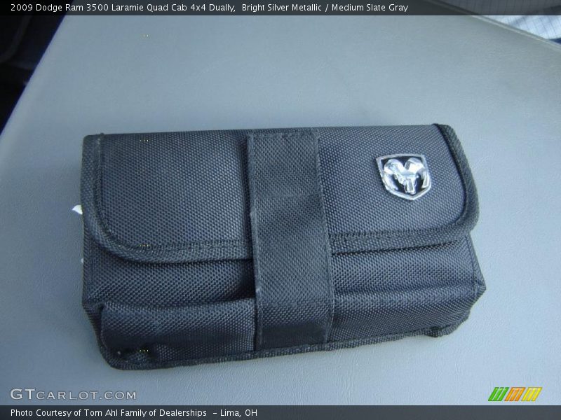 Bright Silver Metallic / Medium Slate Gray 2009 Dodge Ram 3500 Laramie Quad Cab 4x4 Dually