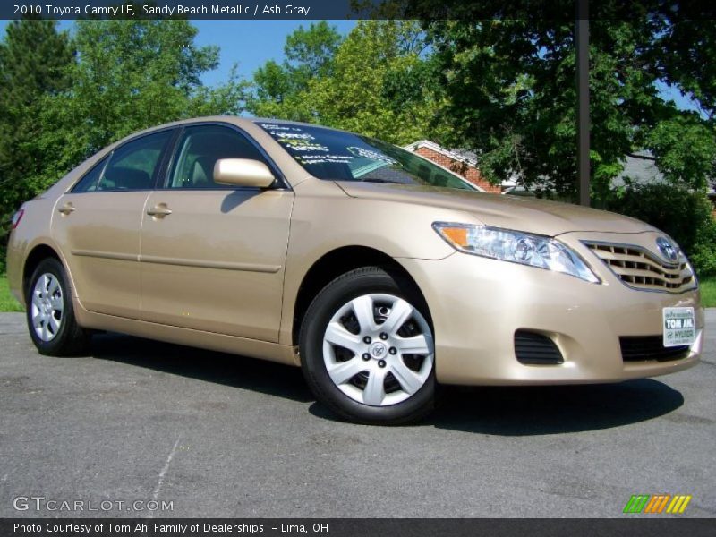 Sandy Beach Metallic / Ash Gray 2010 Toyota Camry LE
