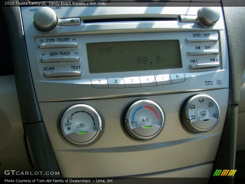 Sandy Beach Metallic / Ash Gray 2010 Toyota Camry LE