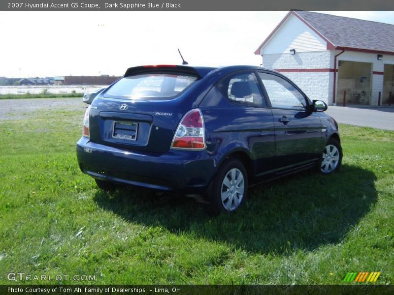 Dark Sapphire Blue / Black 2007 Hyundai Accent GS Coupe