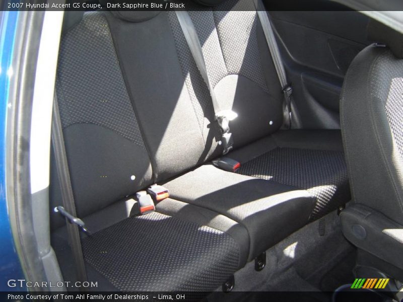 Dark Sapphire Blue / Black 2007 Hyundai Accent GS Coupe
