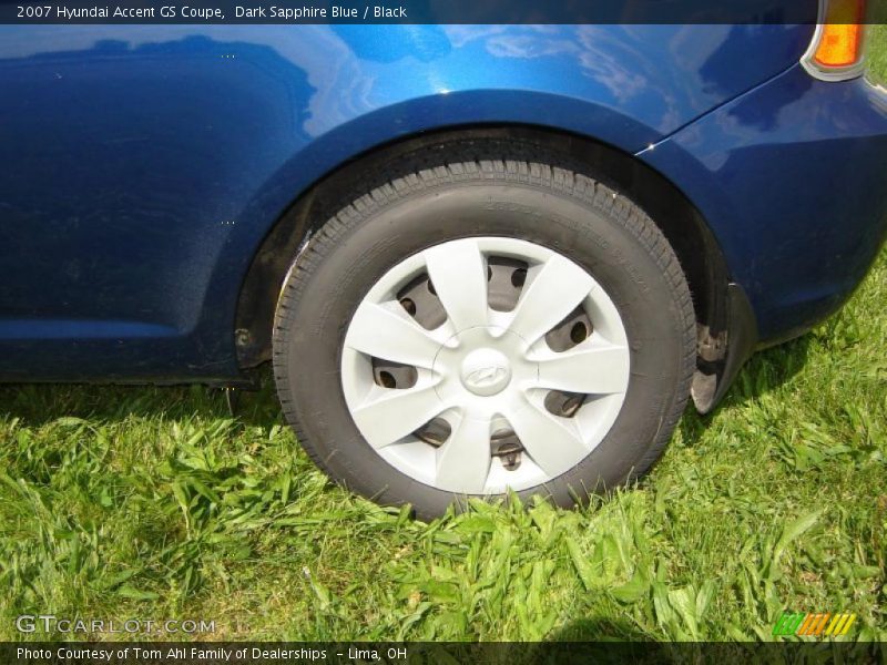 Dark Sapphire Blue / Black 2007 Hyundai Accent GS Coupe