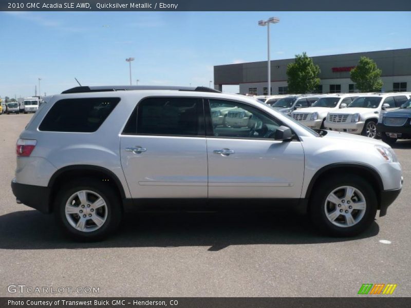 Quicksilver Metallic / Ebony 2010 GMC Acadia SLE AWD