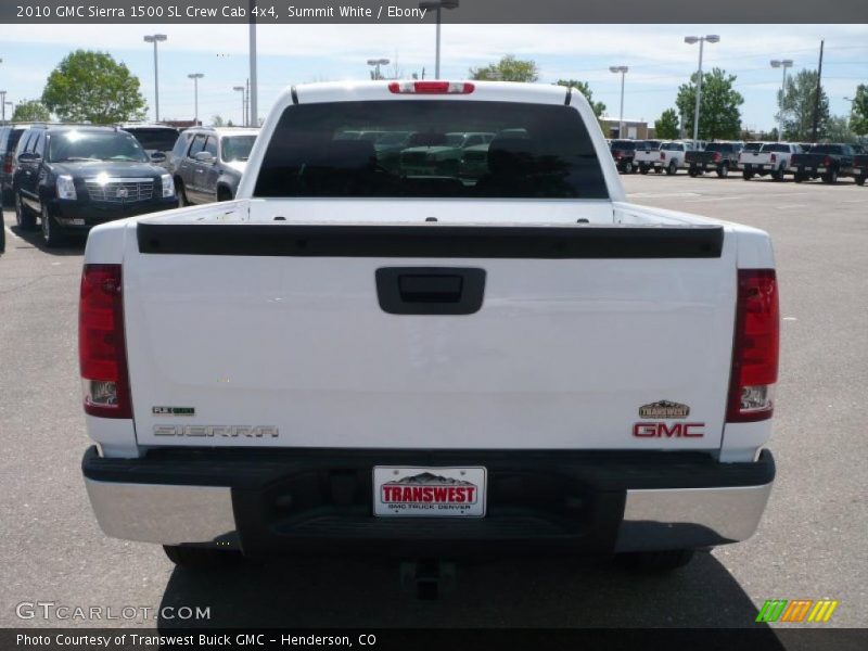 Summit White / Ebony 2010 GMC Sierra 1500 SL Crew Cab 4x4