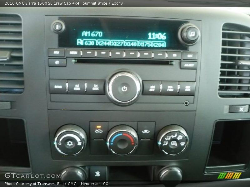 Summit White / Ebony 2010 GMC Sierra 1500 SL Crew Cab 4x4