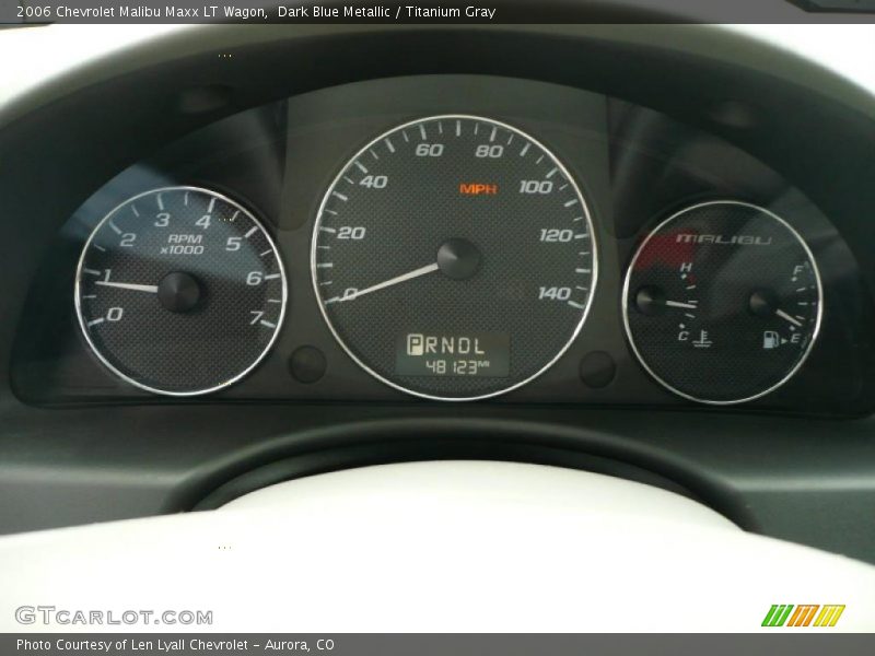 Dark Blue Metallic / Titanium Gray 2006 Chevrolet Malibu Maxx LT Wagon
