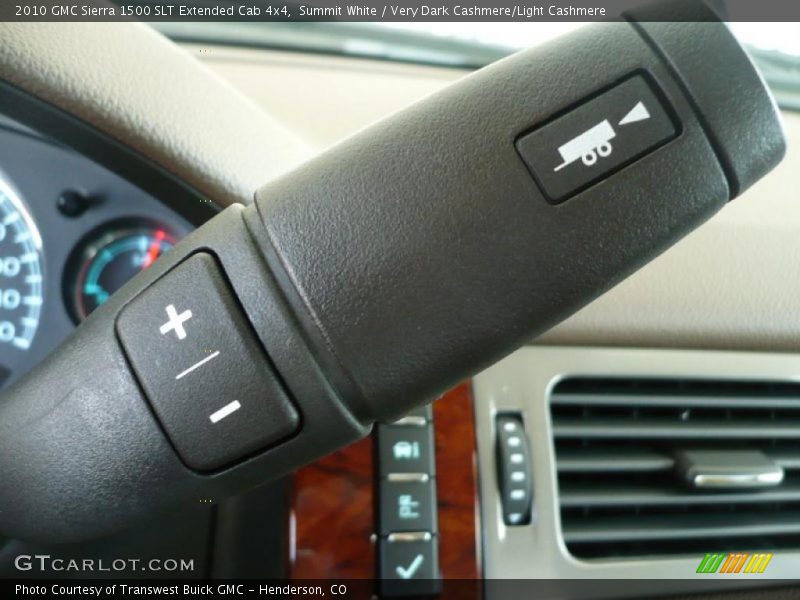 Summit White / Very Dark Cashmere/Light Cashmere 2010 GMC Sierra 1500 SLT Extended Cab 4x4