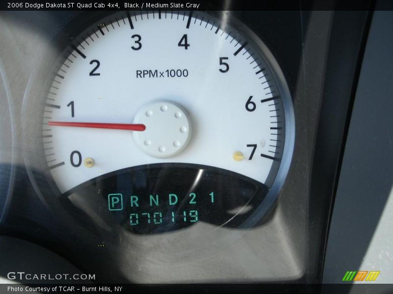 Black / Medium Slate Gray 2006 Dodge Dakota ST Quad Cab 4x4