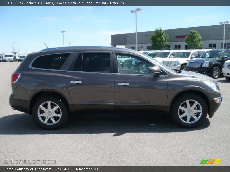 Cocoa Metallic / Titanium/Dark Titanium 2010 Buick Enclave CXL AWD