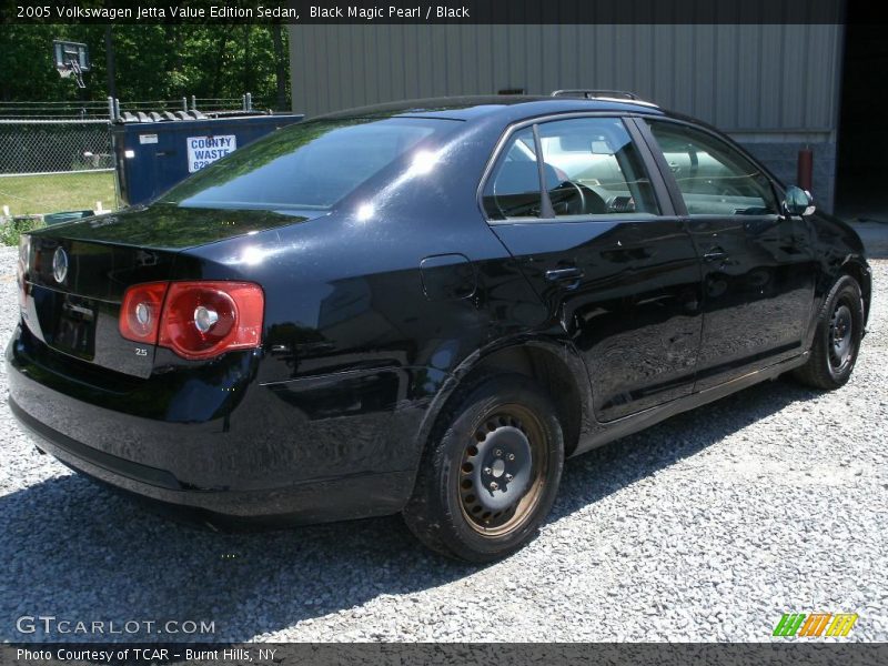 Black Magic Pearl / Black 2005 Volkswagen Jetta Value Edition Sedan