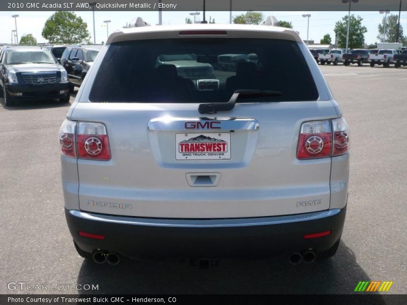 Quicksilver Metallic / Ebony 2010 GMC Acadia SLT AWD