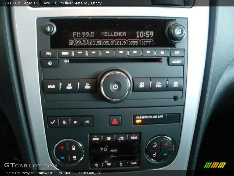 Quicksilver Metallic / Ebony 2010 GMC Acadia SLT AWD