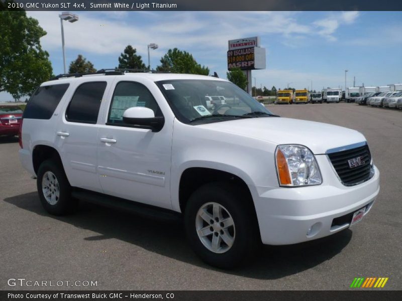 Summit White / Light Titanium 2010 GMC Yukon SLT 4x4