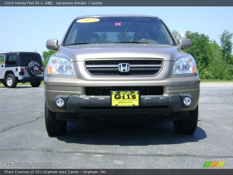 Sandstone Metallic / Saddle 2004 Honda Pilot EX-L 4WD