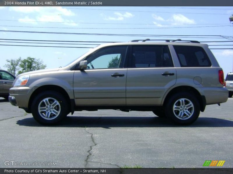 Sandstone Metallic / Saddle 2004 Honda Pilot EX-L 4WD
