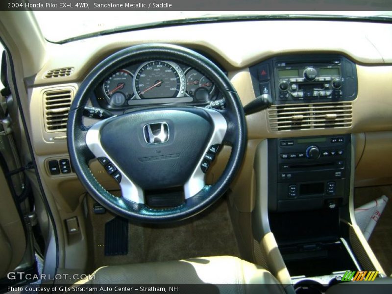 Sandstone Metallic / Saddle 2004 Honda Pilot EX-L 4WD