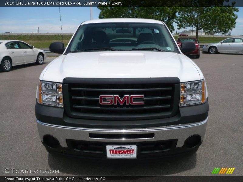 Summit White / Ebony 2010 GMC Sierra 1500 Extended Cab 4x4
