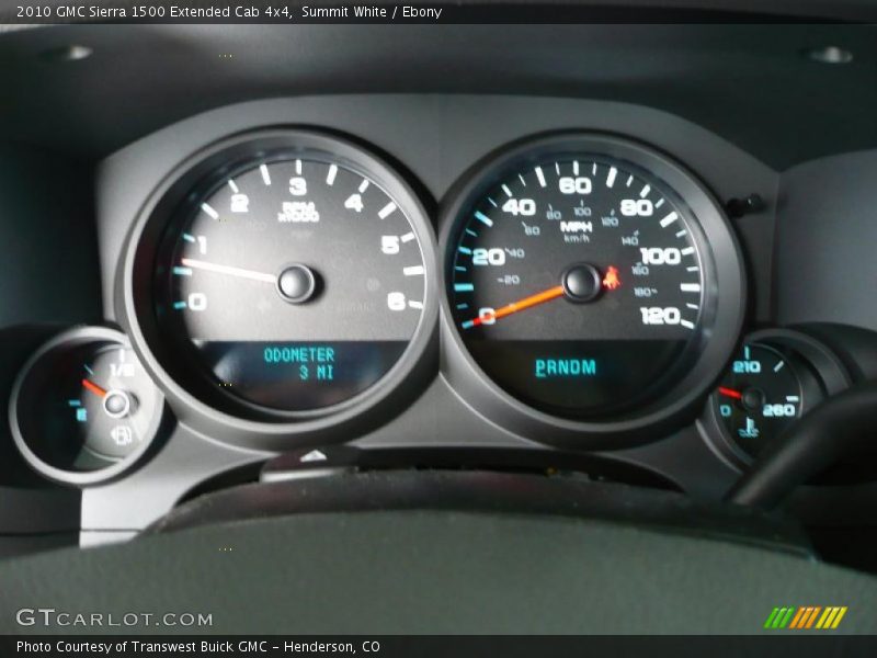Summit White / Ebony 2010 GMC Sierra 1500 Extended Cab 4x4