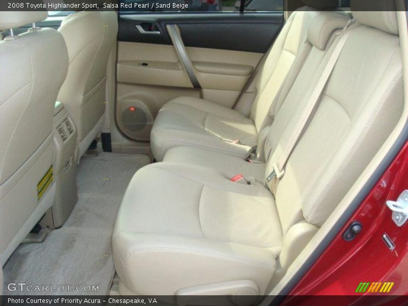 Salsa Red Pearl / Sand Beige 2008 Toyota Highlander Sport