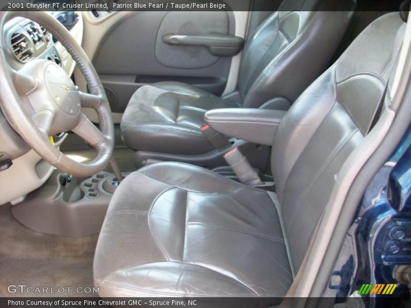 Patriot Blue Pearl / Taupe/Pearl Beige 2001 Chrysler PT Cruiser Limited