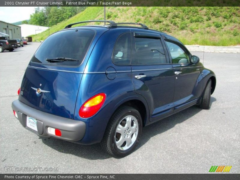 Patriot Blue Pearl / Taupe/Pearl Beige 2001 Chrysler PT Cruiser Limited