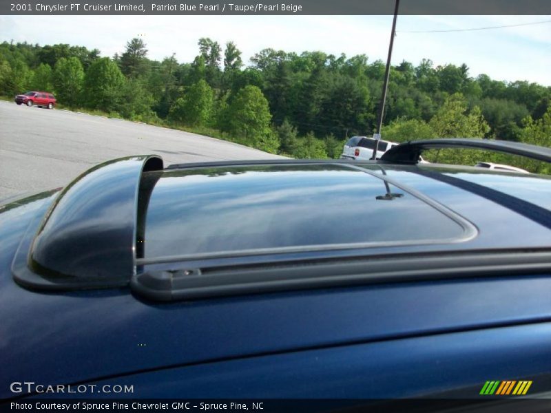 Patriot Blue Pearl / Taupe/Pearl Beige 2001 Chrysler PT Cruiser Limited