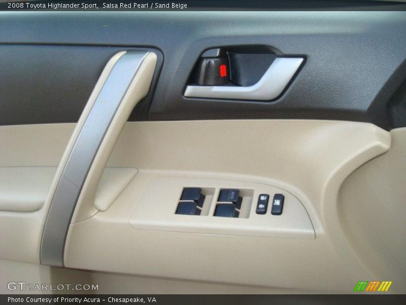 Salsa Red Pearl / Sand Beige 2008 Toyota Highlander Sport