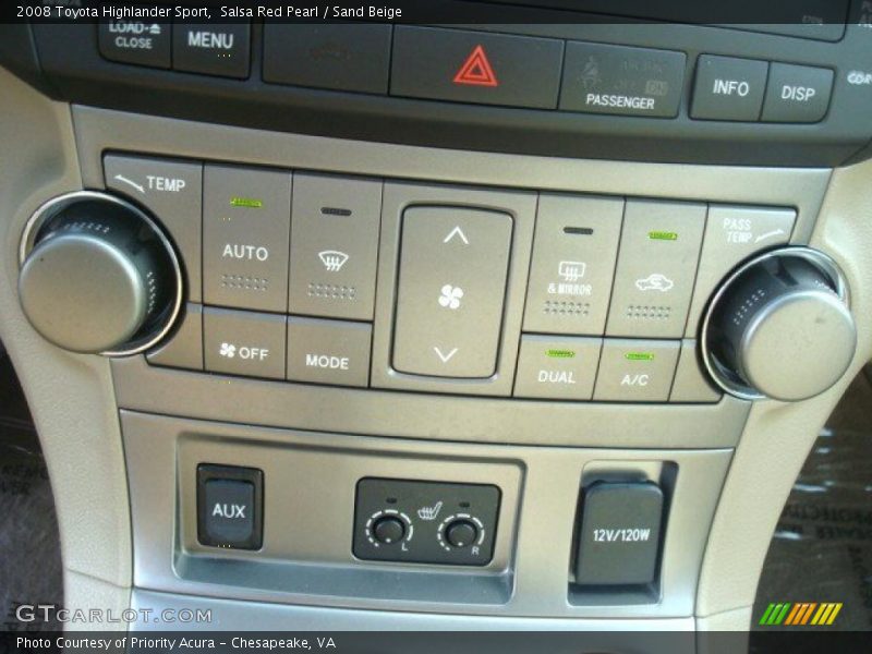 Salsa Red Pearl / Sand Beige 2008 Toyota Highlander Sport