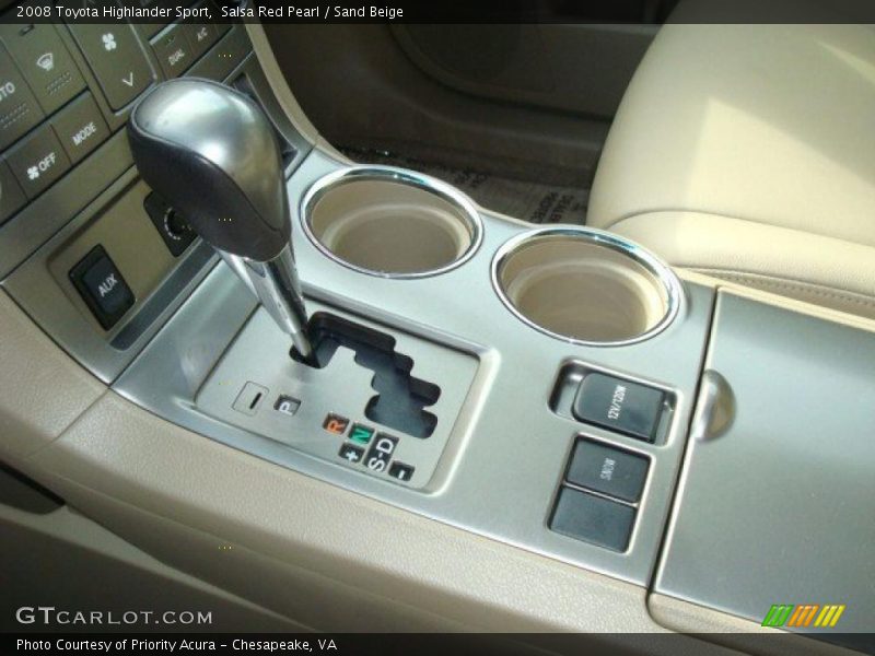 Salsa Red Pearl / Sand Beige 2008 Toyota Highlander Sport