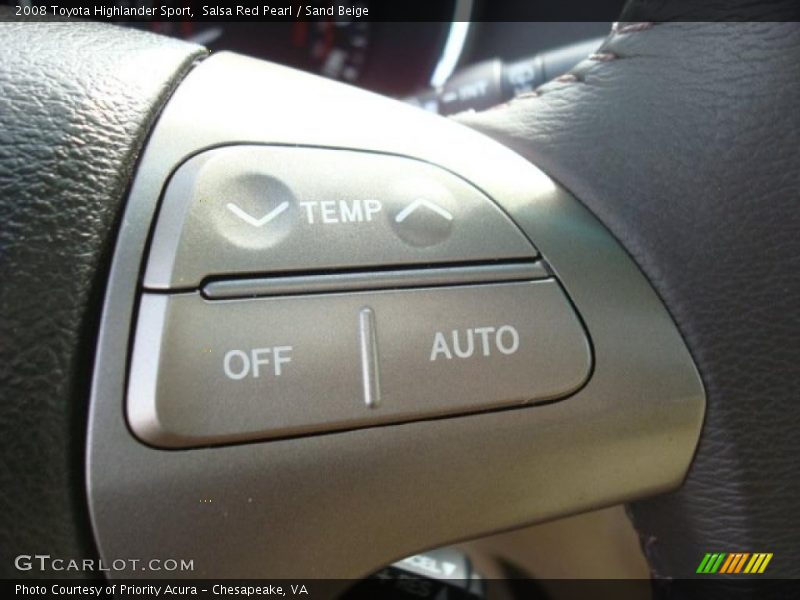 Salsa Red Pearl / Sand Beige 2008 Toyota Highlander Sport