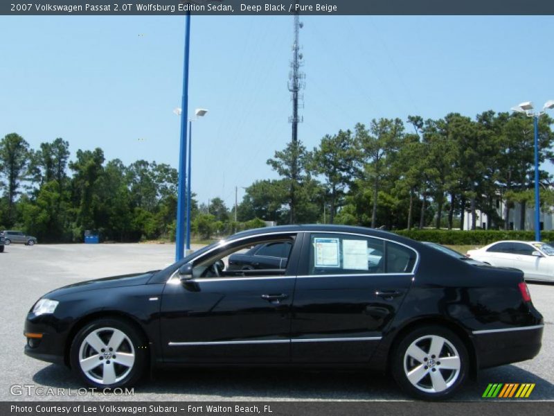 Deep Black / Pure Beige 2007 Volkswagen Passat 2.0T Wolfsburg Edition Sedan