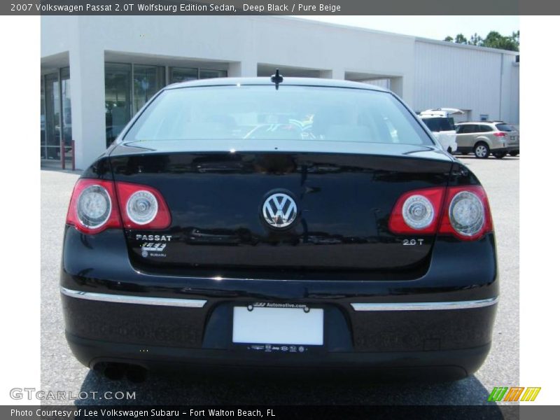 Deep Black / Pure Beige 2007 Volkswagen Passat 2.0T Wolfsburg Edition Sedan