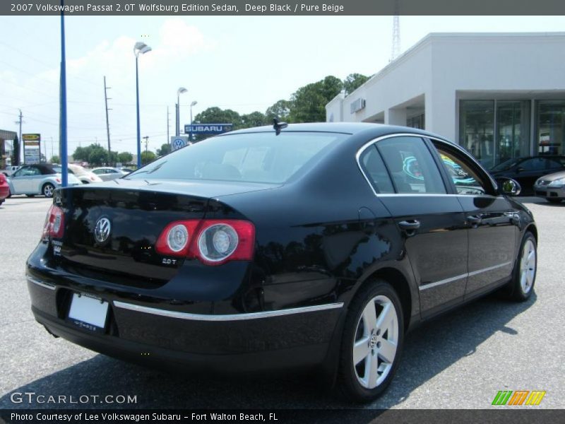 Deep Black / Pure Beige 2007 Volkswagen Passat 2.0T Wolfsburg Edition Sedan