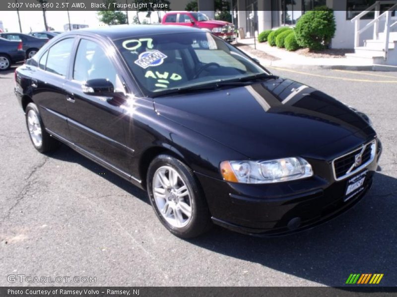 Black / Taupe/Light Taupe 2007 Volvo S60 2.5T AWD