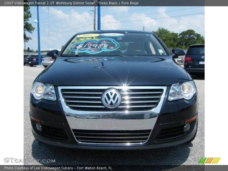 Deep Black / Pure Beige 2007 Volkswagen Passat 2.0T Wolfsburg Edition Sedan