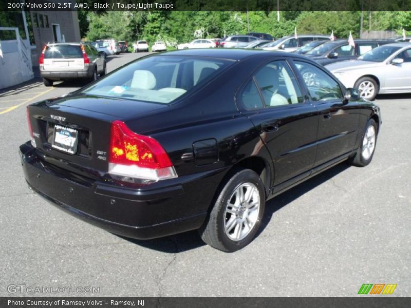 Black / Taupe/Light Taupe 2007 Volvo S60 2.5T AWD