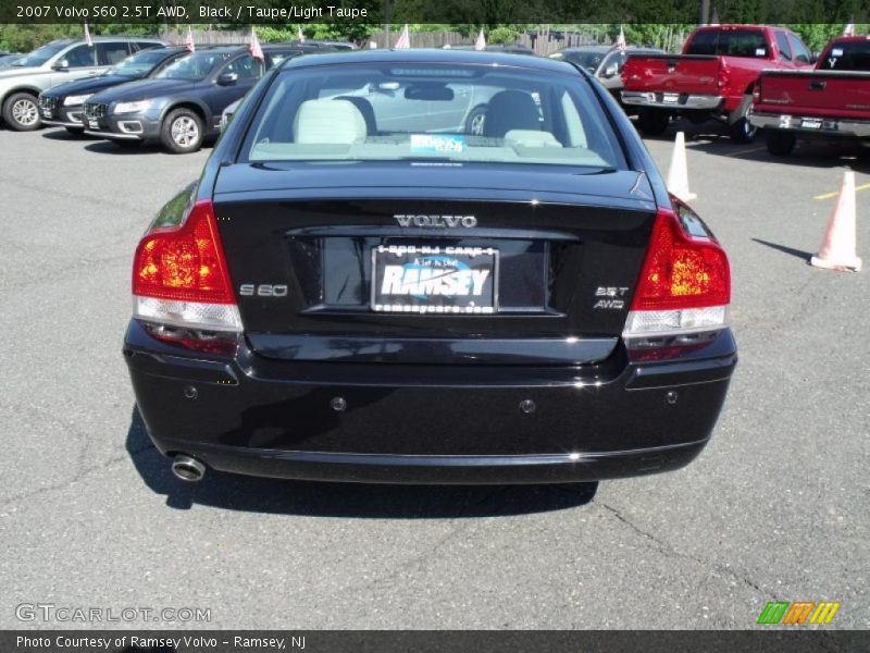 Black / Taupe/Light Taupe 2007 Volvo S60 2.5T AWD