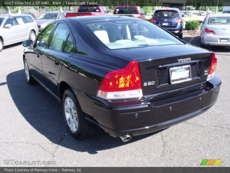 Black / Taupe/Light Taupe 2007 Volvo S60 2.5T AWD