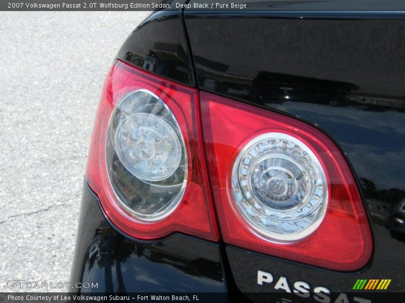 Deep Black / Pure Beige 2007 Volkswagen Passat 2.0T Wolfsburg Edition Sedan