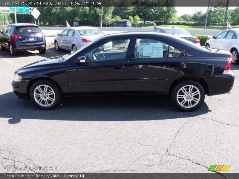 Black / Taupe/Light Taupe 2007 Volvo S60 2.5T AWD
