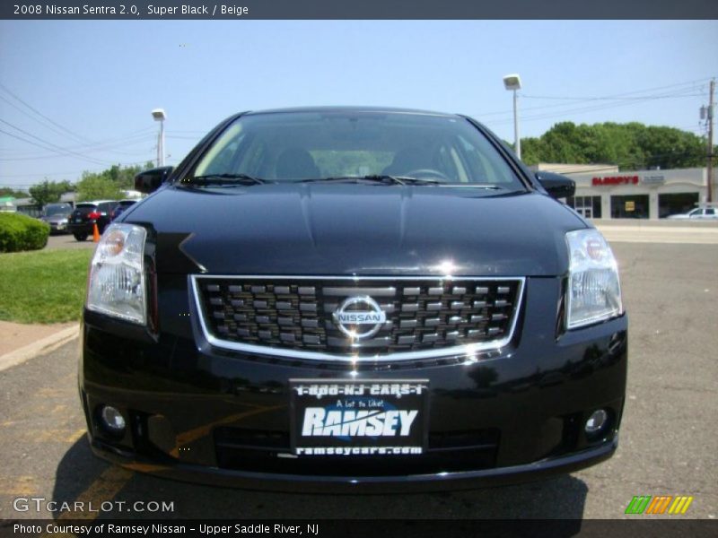 Super Black / Beige 2008 Nissan Sentra 2.0