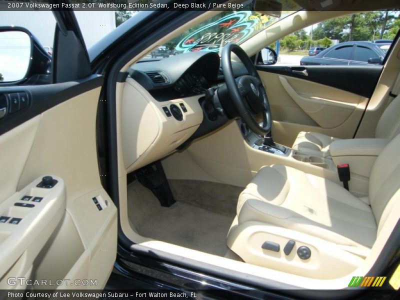 Deep Black / Pure Beige 2007 Volkswagen Passat 2.0T Wolfsburg Edition Sedan