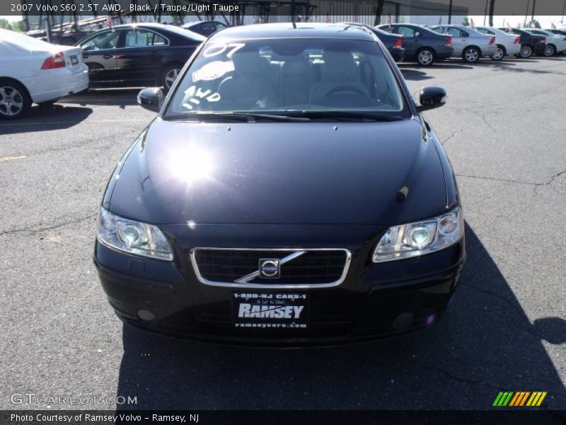 Black / Taupe/Light Taupe 2007 Volvo S60 2.5T AWD