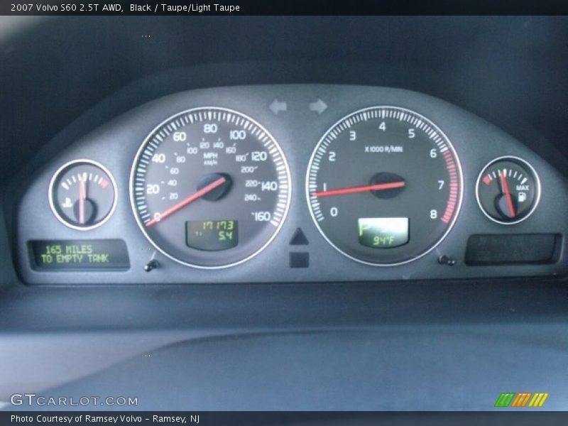 Black / Taupe/Light Taupe 2007 Volvo S60 2.5T AWD